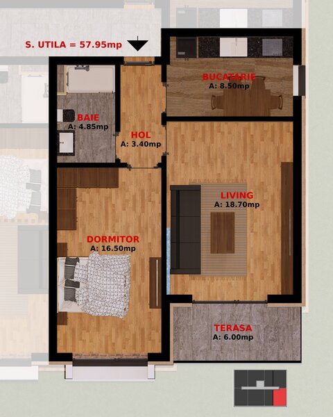 Dobroesti, Fundeni, apartament 2 camere, TVA inclus