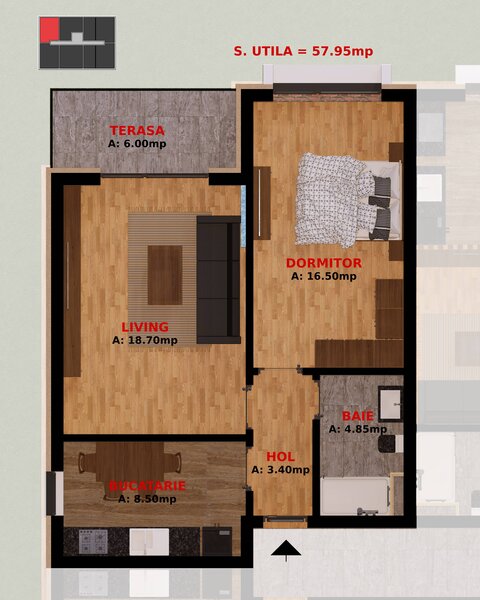 Dobroesti, Fundeni, apartament 2 camere, TVA inclus